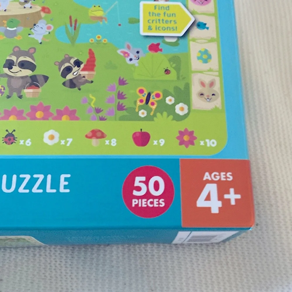 Chuckle and Roar Easter seek and find floor puzzle